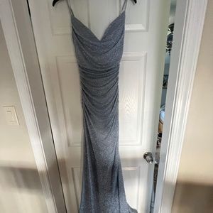 SIZE S ELEGANT BLUE DRESS